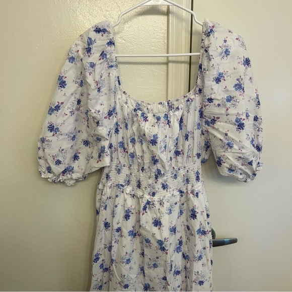 LoveShackFancy x Target Gemma Floral Midi/Maxi Dress Size Large Puff Sleeve - Picture 4 of 14